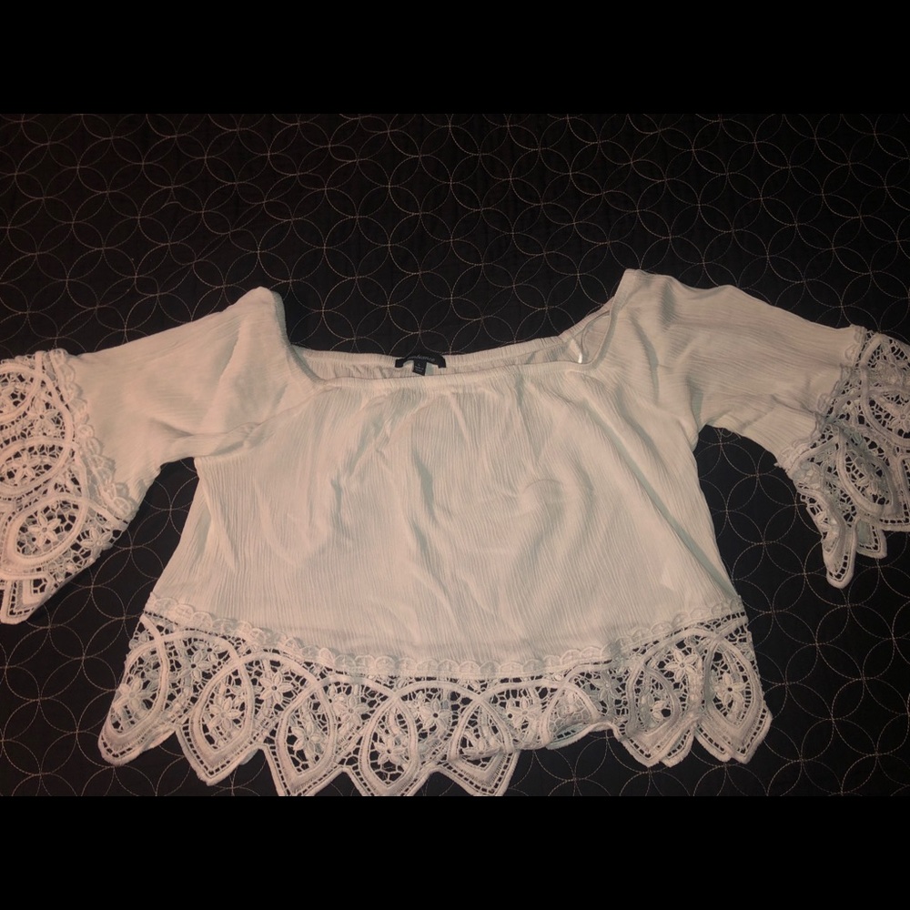 Cute boho cropped blouse